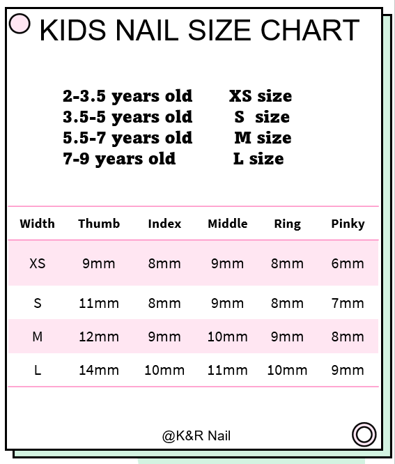 Nail For Kids (Different Designs Inside)